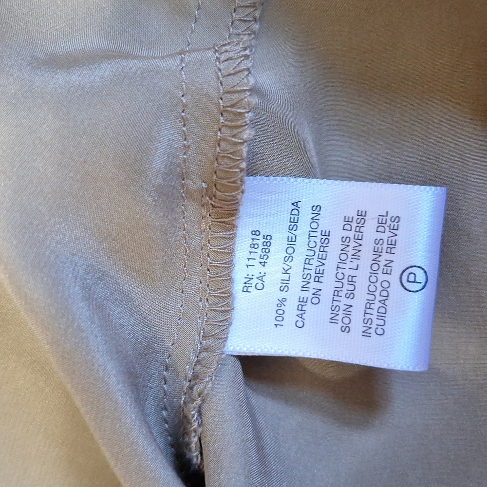 Michael Kors silk sleeveless blouse - 12 - gold/bronze beads - Picture 9 of 10